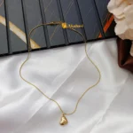 Anti Tarrnish Heartine Pendant with Chian