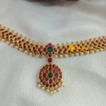 Antique Chakra Design Kemp Green Choker - Image 2
