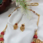 Mango with Coral Short Neck Set - Image 3