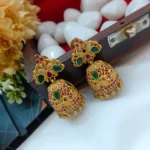 Peacock Floral Multi Jhumka
