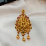 Lakshmi Multi Colour Stone Pendant Set - Image 2