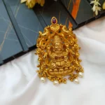 Antique Lakshmi Peacock Pendant Set - Image 2