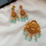 Antique Lakshmi Peacock Pendant Set