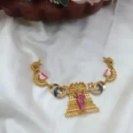 Meenakshi Amman Meenakari Short Neck Set - Image 3