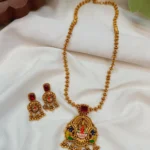 Lakshmi Cubic Stone with Earrings Short Neck Set