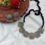 Oxidized Tribal Short Neck set