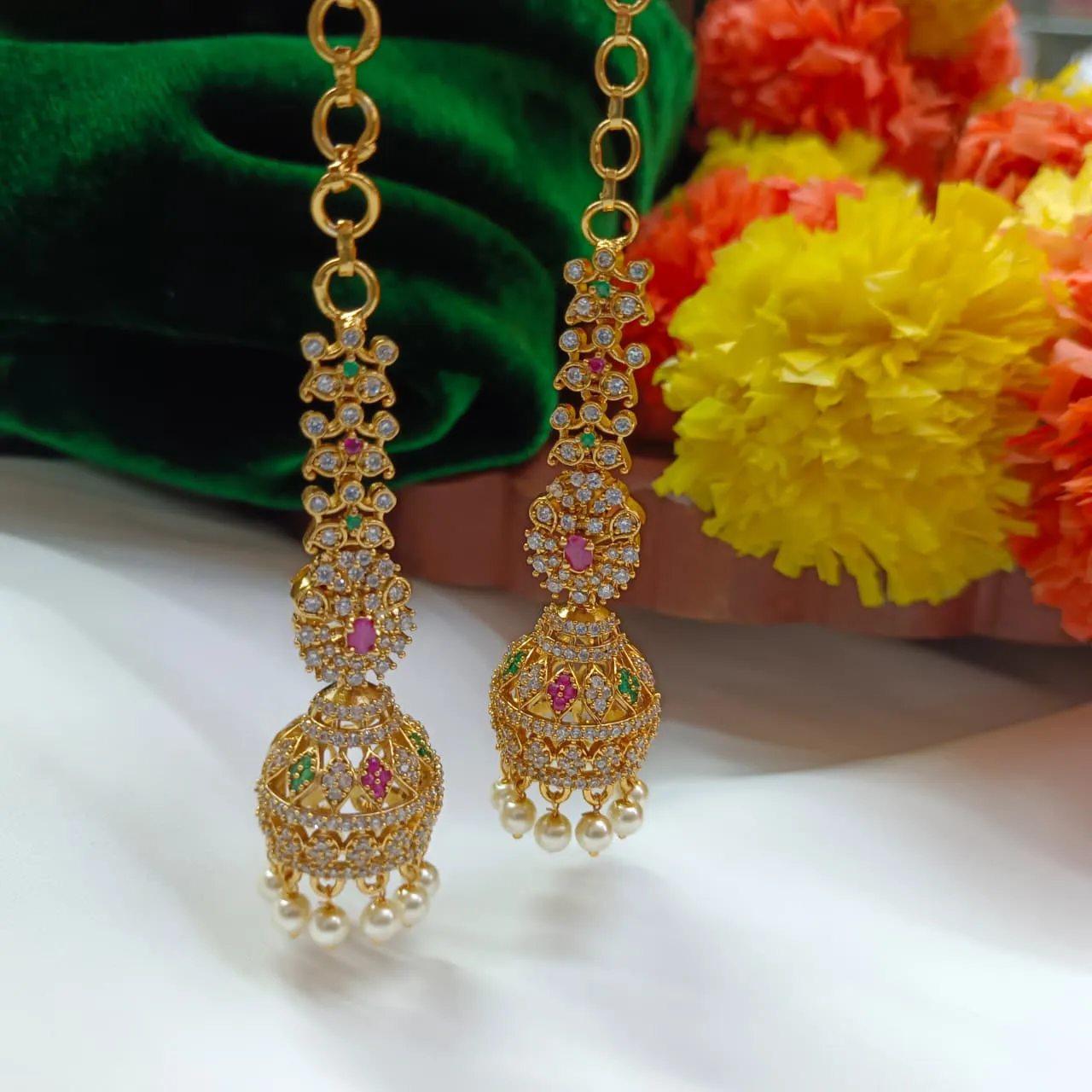 103816.1-1.webp Traditional Jhumka Mattil - Image 1
