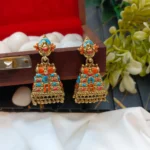 Meenakari Gopuram Jhumka