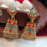 Meenakari Gopuram Jhumka - Image 2
