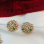 Milky Oval Stone Short Neck Set - Image 2
