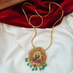 Meenakari Lakshmi Pendant with 30" Kodi Chain