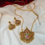 Meenakari Shivparvathi Pendant with 30" Kodi Chain