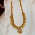 Fancy Lakshmi Coin Long Neck Set - Image 2