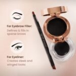 Swiss Beauty 3 in 1 Eyeliner, Eyebrow Filler and Kajal 01 Black (7gm) - Image 2