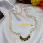 Pearls 3 Layer Mala with Amla  Ball and Beads - Image 2