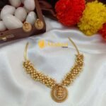 Hasli Lakshmi with Pearl  Short Neck Set
